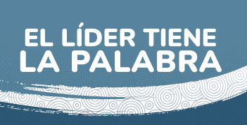 En la parte central de la imagen se muestra el texto: "Líder tiene la palabra"
